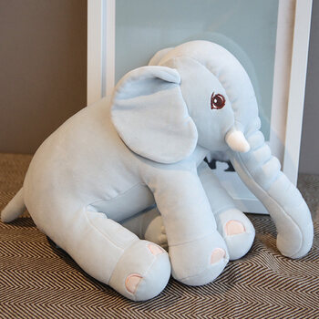 毛绒玩具公仔安抚可啃咬宝宝抱着睡觉布娃娃陪睡玩偶不掉毛 安抚大象