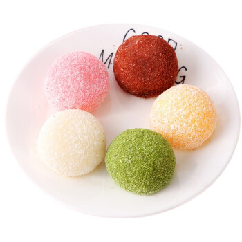 椰蓉日式冰皮大福雪媚娘糯米团子冰淇淋抹茶口味麻薯传统糕点甜品