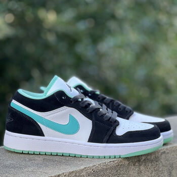 jessross low 郭艾伦 绿 黑蓝黄拼接aj 低帮男女休闲运动板鞋 绿黑蓝