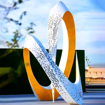 铜石正器抽象不锈钢标识牌城市地标广场景观艺术品雕塑可定制大型雕塑