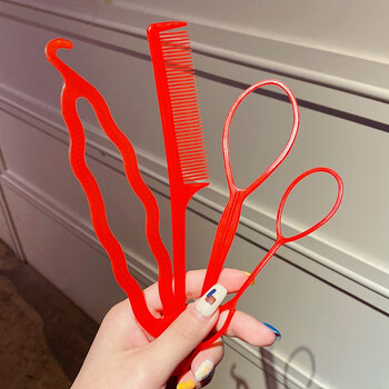 扎小辫神器 儿童梳头发扎绑编拉掏穿发神器拉发针器辫子小辫懒人造型