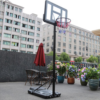 函翔（HANXIANG） 篮球架户外可移动家用篮球框架投篮架便携式升降儿童蓝球架 加强实心圈标准(不含篮球