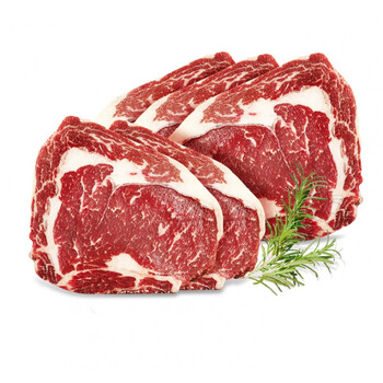 樱安娜肉鲜森1000g澳洲谷饲原切眼肉牛排厚切共5片200g5片