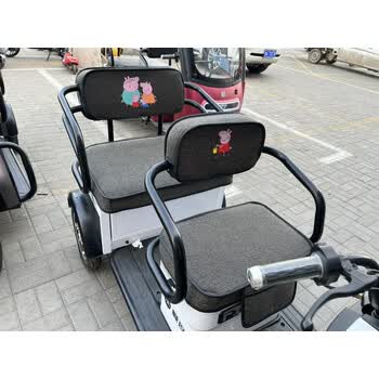 c11雅迪c9c20三轮电动车坐垫套罩爱玛三轮全包可定做 小猪座套加脚垫