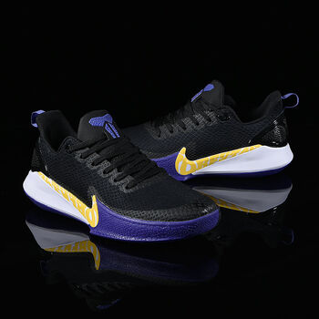官网纪念曼巴精神白金运动球鞋男耐磨透气实战靴篮球鞋 科比曼巴1紫金