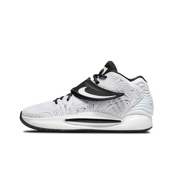 杜兰特kd14中帮篮球鞋 zoom全掌气垫缓震 kd14乳腺癌荧光绿运动鞋 kd