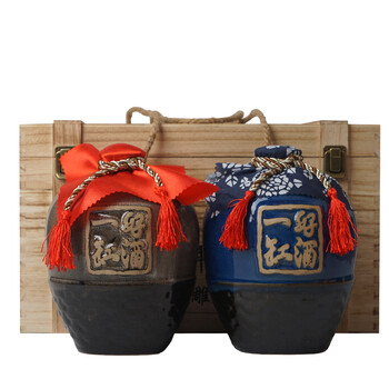 绍一缸绍兴整箱黄酒20年陈正宗花雕酒500ml6糯米加饭酒礼老酒一缸好酒