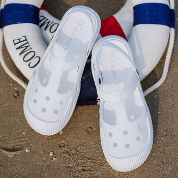 冉同下雨天穿的凉鞋女洞洞鞋女耐滑软底上班外穿护士鞋夏季妇拖鞋包头