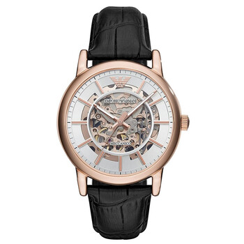 买手代购阿玛尼皮带镂空机械商务休闲简约男士腕表欧美表 ar60007