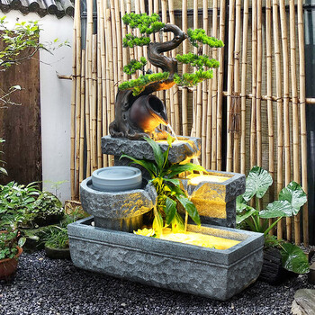 翠佳户外花园庭院假山流水喷泉别墅客厅装饰水系景观摆件落地阳台养