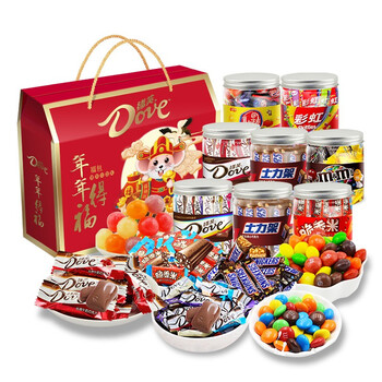 德芙巧克力喜糖果休闲食品混合装多口味零食生日元旦礼物新春过年春节