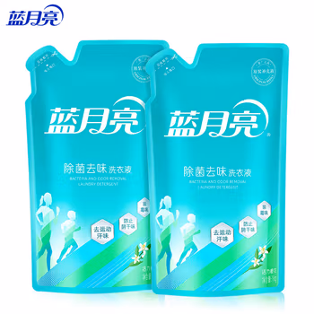 蓝月亮洗衣液 除菌去味洗衣液 橙花香 去味抑味 袋装补充 1kg*2袋组合