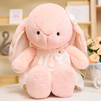 可爱萌萌兔子毛绒玩具女孩布娃娃儿童女陪睡觉大号床上抱枕夹腿可爱小