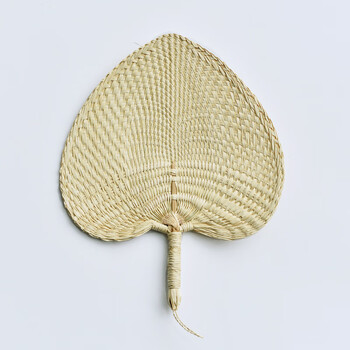 大蒲扇芭蕉扇中国风夏季宝宝扇然棕叶编织手摇扇子 爱心款(28cm左右)