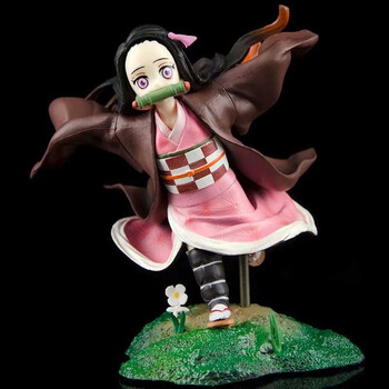 玉泉韵 鬼灭之刃手办 gk奔跑祢豆子妹妹鬼杀队场景 盒装手办模型卡通