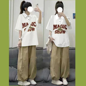 裴宏青少女学生中大童初中生女1416岁套装学院风盐系运动休闲初中夏