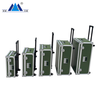 长安三峰 520*350*180mm拉杆箱 外置拉杆铁直轮铝合金拉杆箱设备收纳箱 SFL001