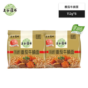 五谷道場 非油炸方便面 番茄牛腩面 103g*8袋