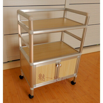 置物架可移动带轮办公室摆放文件架餐桌旁家庭美容小推车带轮床边可