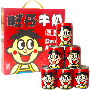 旺旺牛奶复原乳145ml罐装六一节礼物宝宝学生早餐奶旺仔牛奶145ml6罐