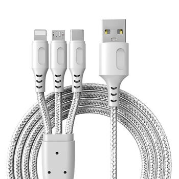 公牛(bull)同类型多口快充一拖三手机数据线适用苹果ipad5平板usb充电