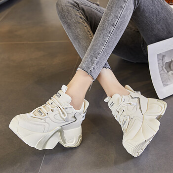 恋曲皇后lianquhuanghou老爹鞋女2023年秋季新款炸街超火白色运动鞋