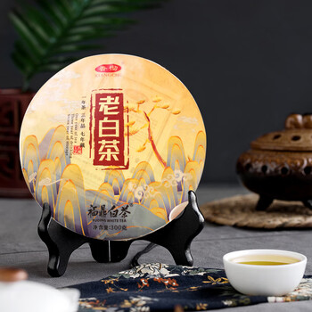 香彻（XIANGCHE） 香彻 老白茶茶饼  紧压茶饼老白茶 送礼自饮300g  老白茶密封袋装300g
