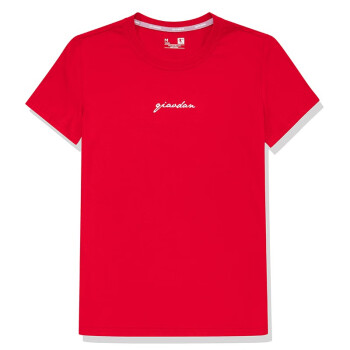 乔丹运动T恤女夏季新款圆领潮流休闲上衣多色 番茄红 S/160