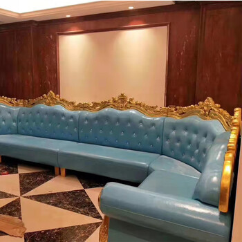 定制ktv沙发卡座u型l型组合转角软包欧式夜店私人会所酒吧练歌房 半欧