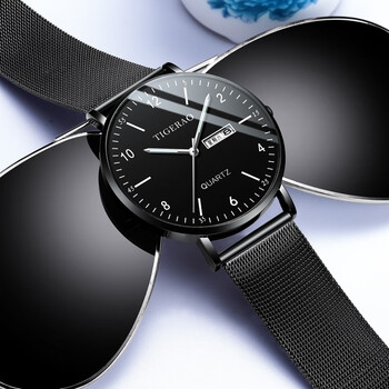 特雷格(tigerao)新款青少年手表男士高中学生潮流机械风初中生石英