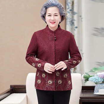 太太上衣服妈妈装 218红色(单件) xl(建议80-100斤)【图片 价格 品牌