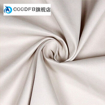 高档 加厚风衣面料布料聚酯纤维防风防水抗皱服派克服棉服面料 灰白色