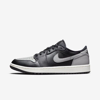 耐克 nike男鞋air jordan 1 golf aj1黑灰 影子 低帮复古休闲运动鞋