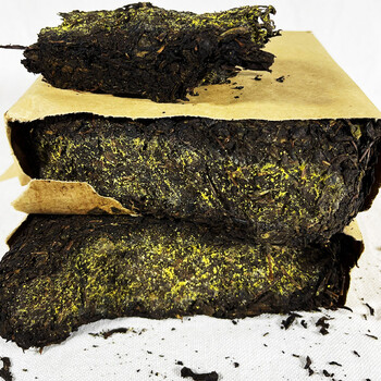 5折黑茶 安化湖南特产金花茯茶茯砖黑砖茶陈年老茶特级金茯茶1kg 茯茶