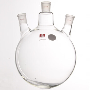 瓶50-50000ml三颈加厚高硼硅加热耐高温蒸馏烧瓶实验室玻璃仪器1000