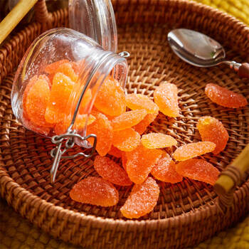 桑记糖坊天津传统老味糖果酸甜橘子瓣软糖硬糖零食桔子糖硬橘子糖130g