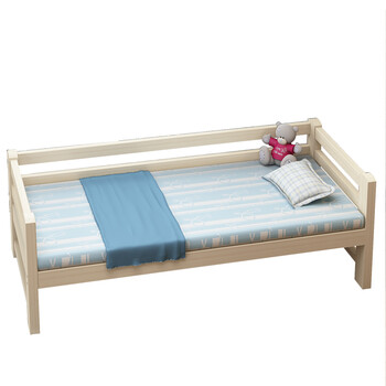 加宽床拼接床定制床带护栏单人床实木床加宽拼接加床拼床定做 单面