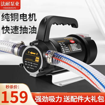 法耐（FANAI） 正反转电动抽油泵12V伏自吸泵直流柴油泵加油机抽油器 220V【正反】+配件