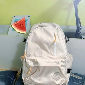 匡威convrese双肩包女初中高中大学生书包男校园休闲运动背包 象牙白