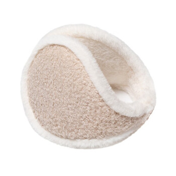 蒙斯朗瑞耳罩女冬季保暖耳套可爱毛绒耳包男户外耳暖骑行耳捂子防冻护耳朵 卡其色 均码