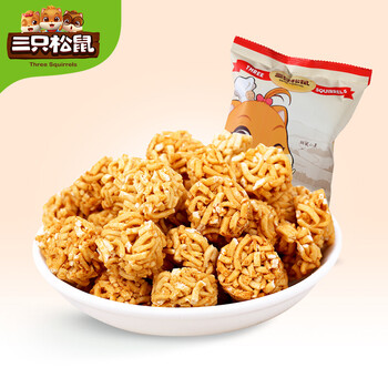 三只松鼠拉面丸子价格走势及口碑评测-人气休闲零食推荐