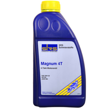 SRS Magnum 4T 20W-50马力威大马力四冲程4T双缸水冷摩托车油日本美国德国大排量1000CC专用润滑油德国进口1L