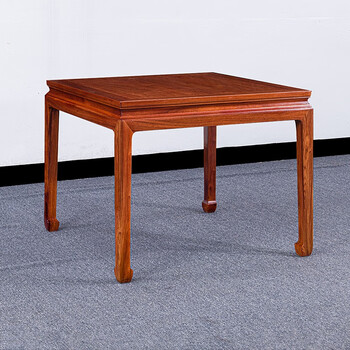 宗木府红木家具缅甸花梨(学名:大果紫檀)八仙桌餐桌椅组合实木新中式