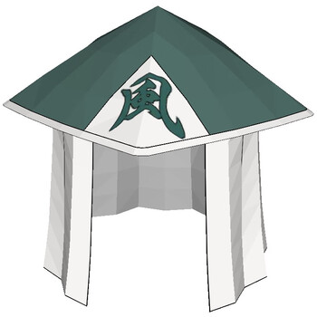 全光辰新年礼物5影斗笠火影忍者3d纸模型diy手工儿童玩具摆件装饰