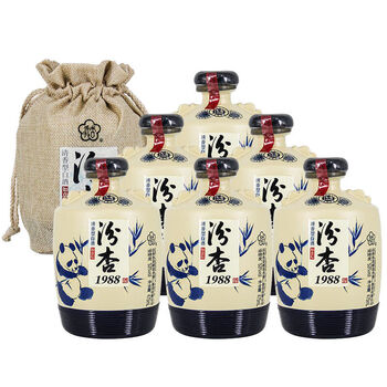 翁中仙杏花村 山西杏花村汾杏1988如意坛53度475ml*6瓶清香型白酒坛装