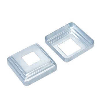 定制适用方管遮丑盖楼梯栏杆配件铁艺护栏底盖脚盖装饰盖膨胀螺丝扣腕