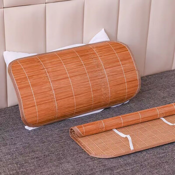 凉席枕片夏季碳化披片竹枕片枕席枕套凉席枕披光滑枕头席子单双个 竹