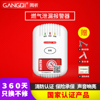岡祈（Gangqi）YJ-616家用智能 燃气报警器 液化天然气报警器燃气泄漏探测煤气报警器