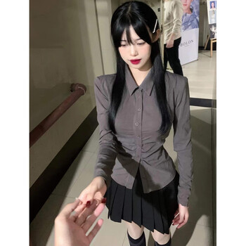 jk制服御姐纯欲辣妹日记ol制服包臀裙辣妹御姐收腰修身显瘦jk衬衫