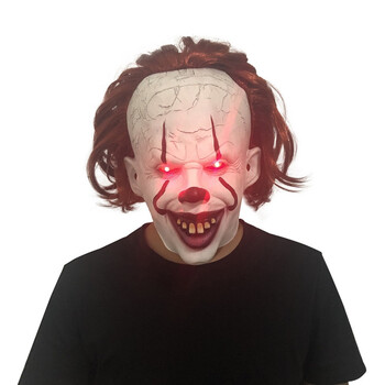 万圣节恐怖道具小丑面具回魂面具小丑回魂2pennywise面具假发头套微笑